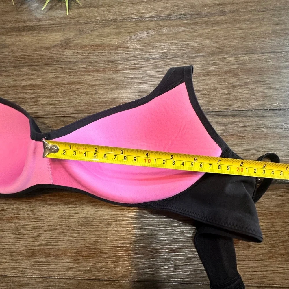 Victoria's Secret PINK Black Lightly Lined Bra T-Shirt Full Coverage L / G / B85